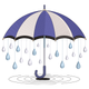 Rainy Day Umbrella Embroidery Design, Cozy Weather Machine Embroidery Pattern, Instant Download