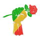 Raised Fist Rose Black History Embroidery Design, Instant Download