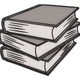 Reading Books Pile Embroidery Design, Book Lover Machine Embroidery Pattern, Instant Download