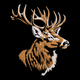 Realistic Deer Head Embroidery Design, Instant Download