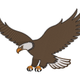 Realistic Flying Eagle Embroidery Design, Bald Eagle Machine Embroidery Pattern, Instant Download