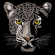 Realistic Leopard Face Embroidery Design, Big Cat Wildlife Pattern