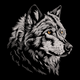 Realistic Wolf Head Embroidery Design, Instant Download