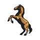 Rearing Horse Embroidery Design, Instant Download