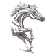 Rearing Horse Embroidery Design V2, Instant Download