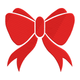 Red Ribbon Bow Embroidery Design, Instant Download