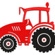 Red Farm Tractor Embroidery Design, Instant Download