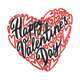 Romantic Happy Valentine's Day Embroidery Design, Machine Embroidery Pattern, Instant Download