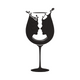 Romantic Wine Glass Couple Embroidery Design, Valentine Machine Embroidery, Instant Download