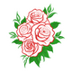Rose Bouquet Embroidery Design, Floral Machine Embroidery Pattern, Instant Download