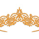 Royal Ornate Tiara Crown Embroidery Design, Princess Pattern, Instant Download