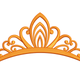 Royal Swirl Tiara Embroidery Design, Instant Download