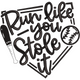 Run Like You Stole It Embroidery Design, Instant Download