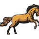 Running Horse Embroidery Design V2, Instant Download