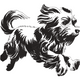 Running Puppy Embroidery Design, Instant Download