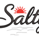 Salty Beach Quote Embroidery Design V2, Instant Download