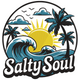 Salty Soul Embroidery Design, Instant Download