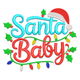 Santa Baby Christmas Embroidery Design, Instant Download