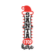Santa Stop Here Vertical Embroidery Design, Instant Download