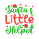 Santa's Little Helper Embroidery Design, Instant Download