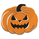 Scary Jack O' Lantern Pumpkin Embroidery Design, Instant Download
