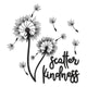 Scatter Kindness Dandelion Embroidery Design, Instant Download