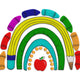 School Rainbow Embroidery Design, Instant Download
