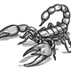 Scorpion Embroidery Design V2, Instant Download