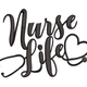 Script Nurse Quote Embroidery Design, Instant Download