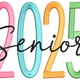 Senior 2025 Embroidery Design, Graduation Class of 2025 Machine Embroidery Pattern, Instant Download