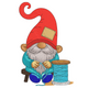 Sewing Gnome with Thread Spool Embroidery Design, Instant Download