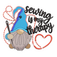 Sewing Is My Therapy Embroidery Design, Instant Download