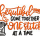 Sewing Quote with Spool Embroidery Design, Sewing Room Pattern, Instant Download