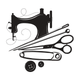 Vintage Sewing Machine Tools Embroidery Design, Instant Download