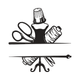 Sewing Tools Line Art Embroidery Design, Craft Room Machine Embroidery Pattern, Instant Download