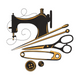 Sewing Tools Embroidery Design, Instant Download