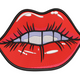 Sexy Red Lips Embroidery Design, Instant Download