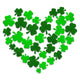 Shamrock Heart Embroidery Design, Instant Download