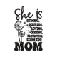 She Is Strong Mom Embroidery Design, Instant Download