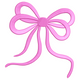 Simple Pink Bow Embroidery Design, Instant Download