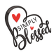 Simply Blessed Embroidery Design, Instant Download