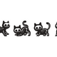 Skeleton Cat Halloween Embroidery Design, Instant Download