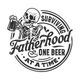 Skeleton Drinking Beer Embroidery Design, Instant Download