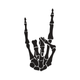 Skeleton Hand Rock Horns Embroidery Design, Gothic Machine Embroidery Pattern, Instant Download