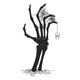 Skeleton Hand with Spider Web Embroidery Design, Instant Download