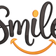 Smile Lettering Embroidery Design, Instant Download