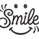 Smile Script Face Embroidery Design, Instant Download