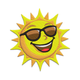 Smiling Sun with Sunglasses Embroidery Design, Happy Kids Summer Pattern, Instant Download