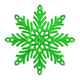 Snowflake Line Art Embroidery Design, Instant Download