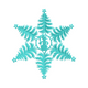 Snowflake Tree Star Embroidery Design, Christmas Geometric Pattern, Instant Download